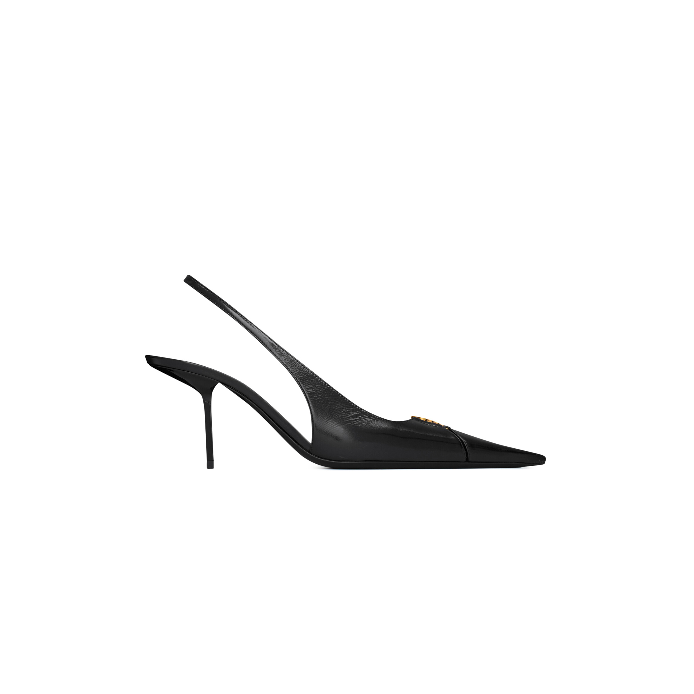 YSL BABYLONE BRETEUIL SLINGBACK PUMPS IN SMOOTH LEATHER 858966AAEHI1000
